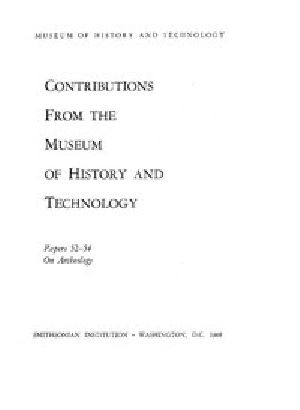 [Gutenberg 45741] • Smithsonian Institution - United States National Museum - Bulletin 249 / Contributions from the Museum of History and Technology / Papers 52-54 on Archeology